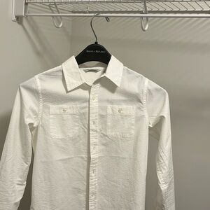 Janie and Jack white long sleeve shirt